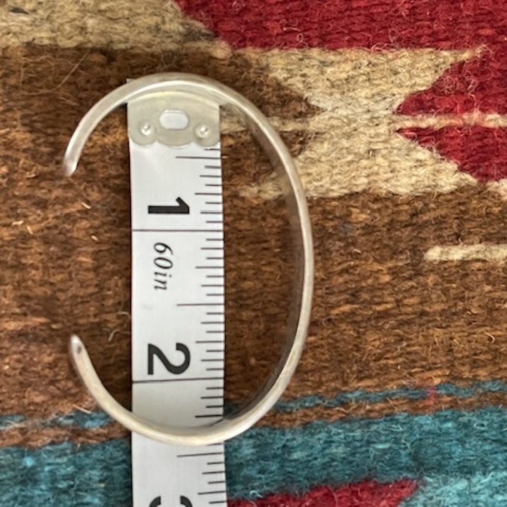 Vintage and Rare El Tom Navajo Sterling Bracelet Cuff 6" - Picture 7 of 10